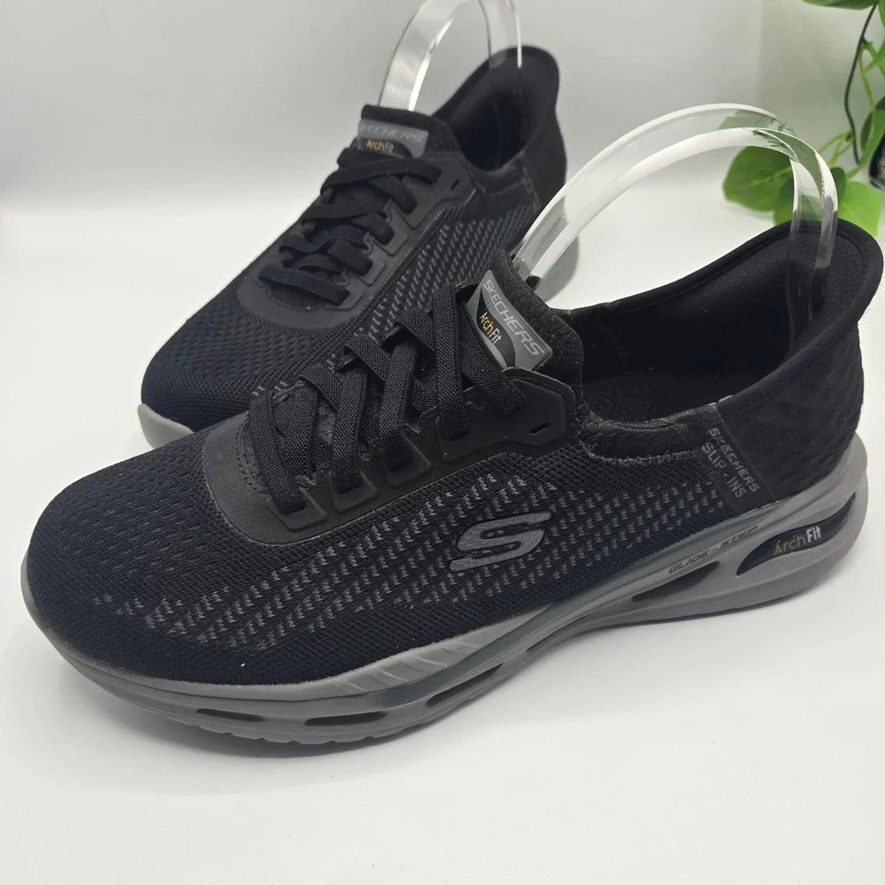 Skechers Slip-ins Glide-Step Altus Black Extra Wide Sneakers Size 10WW
